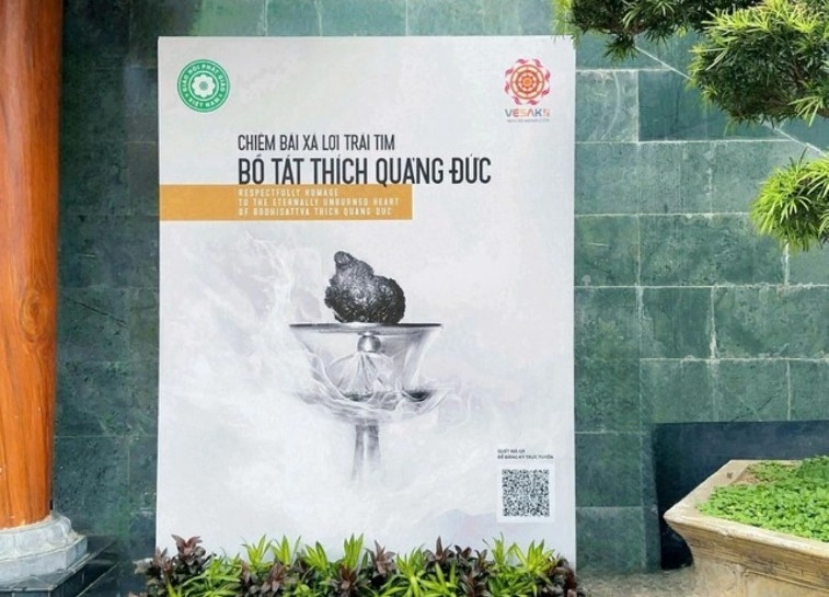 Public veneration of Bodhisattva Thich Quang Duc’s Heart Sarira set to begin May 6